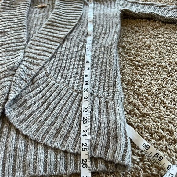 Mossimo Supply Company Gray Cardigan Open front  Oversized Cable Design Size S - Picture 6 of 8